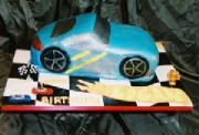 3d Race Car cake