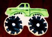 monster truck cookies