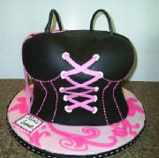 Black Bustier Cake