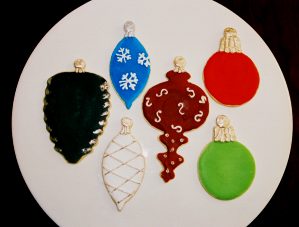 Christmas ornament cookies